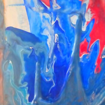 Design intitulée "Le masque bleu ©" par Bega, Œuvre d'art originale, Meuble