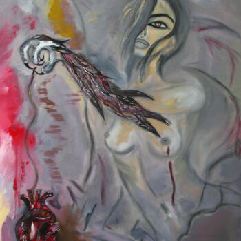 「Possessiveness」というタイトルの絵画 Oksana Budnichenkoによって, オリジナルのアートワーク, オイル