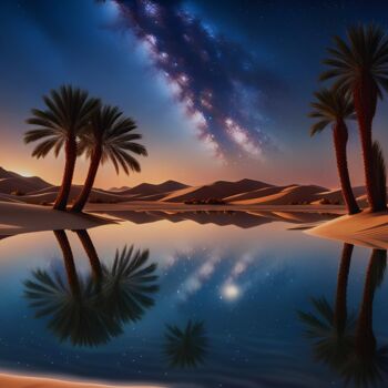 Φωτογραφία με τίτλο "Desert Milky Way -…" από Mankdhani, Αυθεντικά έργα τέχνης, Χειρισμένη φωτογραφία