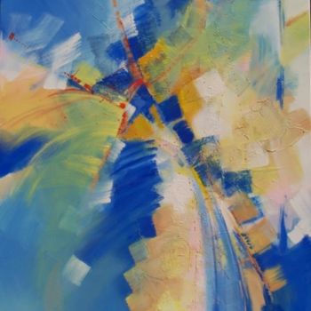 Peinture intitulée "...  eglog !   80x1…" par Anne-Frédérique Ferret, Œuvre d'art originale, Huile