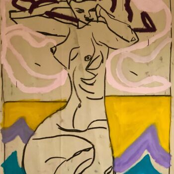 Painting titled "Life" by Paris Sergiou, Original Artwork, Oil