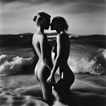 "An ocean of sensual…" başlıklı Dijital Sanat Anton Pustovalov tarafından, Orijinal sanat, AI tarafından oluşturulan görüntü