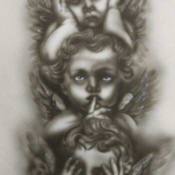 绘画 标题为“Enfants des Sens” 由David Aubry, 原创艺术品, 喷枪
