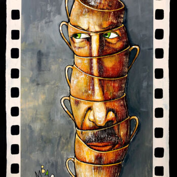 Peinture intitulée "25th frame" par Mikhail Baranovskiy, Œuvre d'art originale, Acrylique Monté sur Châssis en bois