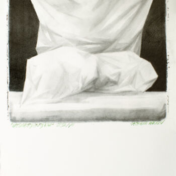 Dessin intitulée ""MouchoirDeZurbaran…" par Rafferoico, Œuvre d'art originale, Crayon