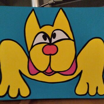 Painting titled "balaisewao" by Salvadore C, Original Artwork, Acrylic Mounted on Wood Stretcher frame
