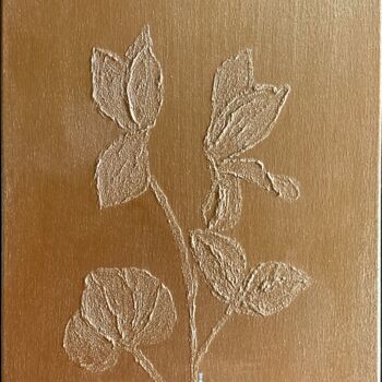 Pintura intitulada "Cyclamen flower Ori…" por Iryna Antoniuk (IRENA TONE), Obras de arte originais, Acrílico