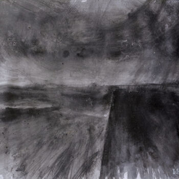 Peinture intitulée "TEMPÊTE NORD" par Xavier Auffret, Œuvre d'art originale, Encre