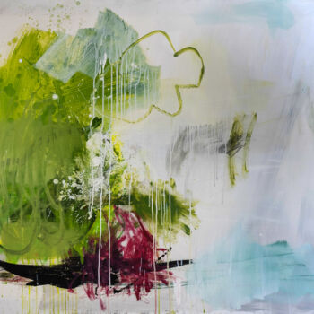 Peinture intitulée "mothers garden" par Christiane Lohrig, Œuvre d'art originale, Acrylique
