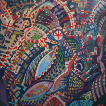 Peinture intitulée "Timelapse" par Solomon Tair Sharif (Air-T), Œuvre d'art originale, Huile