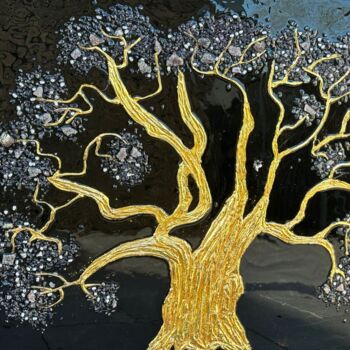 Painting titled "De Boom Van Overvlo…" by Sevdie Redzhebova, Original Artwork, Jewelry