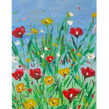 Painting titled "fresh" by Mdamepomme, Original Artwork, Acrylic Mounted on Plexiglass