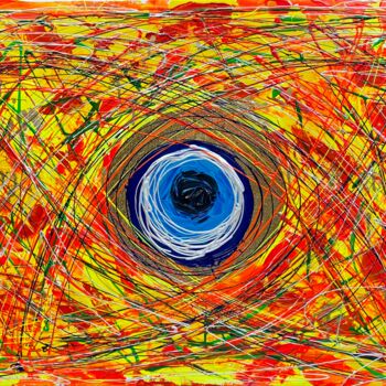绘画 标题为“The Eye of Fatima” 由Maksym Kulikov, 原创艺术品, 丙烯