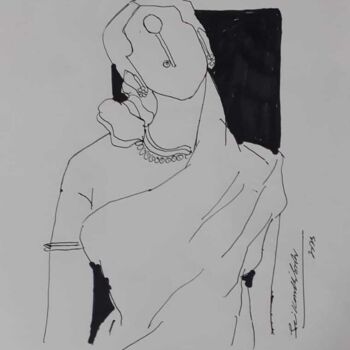 图画 标题为“Beauty” 由Srikanth Babu Adepu, 原创艺术品, 标记