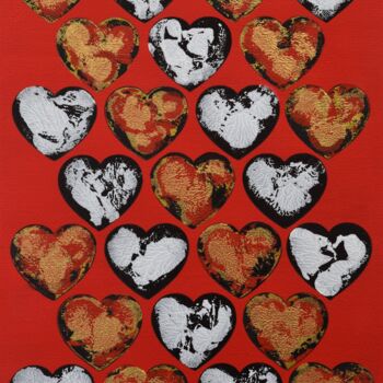 Gravures & estampes intitulée "Full of Love" par Małgorzata Wartołowicz (Margot Sophie), Œuvre d'art originale, Impression n…