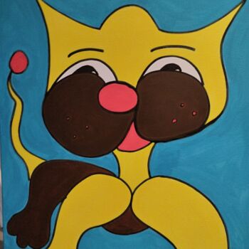 Schilderij getiteld "douceur" door Salvadore C, Origineel Kunstwerk, Acryl Gemonteerd op Frame voor houten brancard