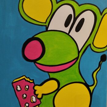Malerei mit dem Titel "sourismawa" von Salvadore C, Original-Kunstwerk, Acryl Auf Keilrahmen aus Holz montiert