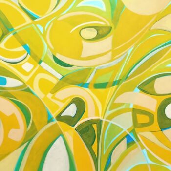 Pintura intitulada "Brazilian Sun" por Maren Roelofsen, Obras de arte originais, Acrílico