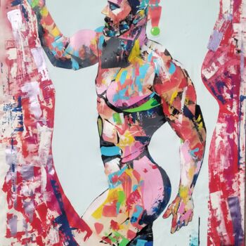 Painting titled "Hangover" by Akille De Blasio, Original Artwork, Acrylic