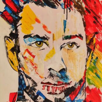 Painting titled "Ispanico" by Akille De Blasio, Original Artwork, Acrylic