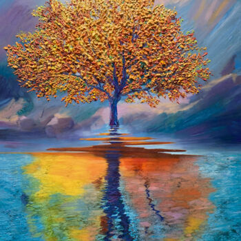 Pittura intitolato "What Dreams May Come" da Kenneth Halvorsen, Opera d'arte originale, Olio Montato su Telaio per barella i…
