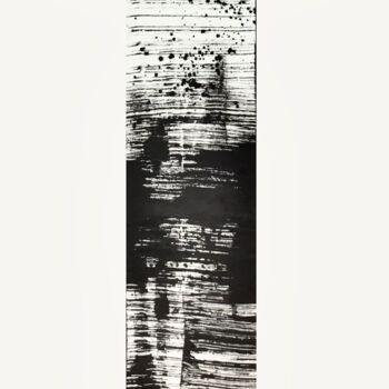 Desenho intitulada "Horizons _11" por Maryam Shams, Obras de arte originais, Tinta Montado em Armação em madeira