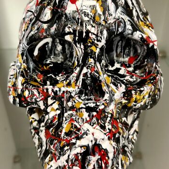 Sculpture titled "Il teschio di Pollo…" by Salvatore Petrucino, Original Artwork, Resin