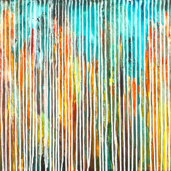 Painting titled "The Emotional Creat…" by Carla Sá Fernandes, Original Artwork, Acrylic Mounted on Wood Stretcher frame
