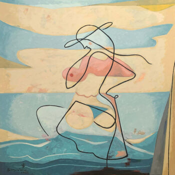 绘画 标题为“BLOWIN´ IN THE WIND” 由Bernard Simunovic, 原创艺术品, 丙烯