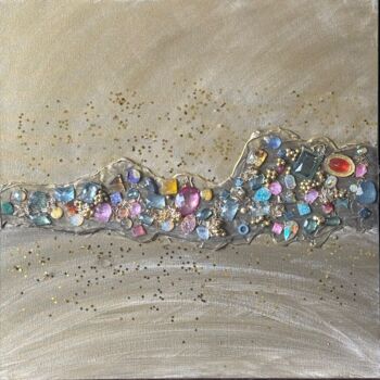 Painting titled "Nebulaire Kiezelkun…" by Sevdie Redzhebova, Original Artwork, Jewelry
