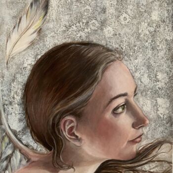 绘画 标题为“Angel” 由Maria Romano, 原创艺术品, 丙烯