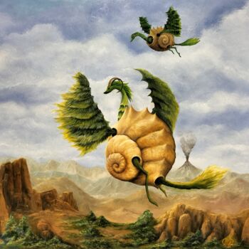 제목이 "Gregory Pyra Piro P…"인 미술작품 Gregory Pyra Piro로, 원작, 기름 기타 단단한 패널에 장착됨