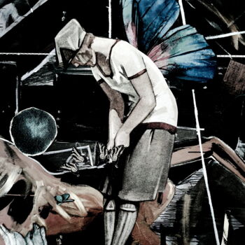 Collages intitulée "juego" par Verónica Risalde, Œuvre d'art originale, Photo montage