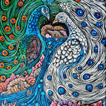 "Visions of Atlantis" başlıklı Tablo Jessica Shilling tarafından, Orijinal sanat, Akrilik