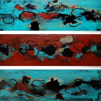 Pittura intitolato "as it happens it ha…" da Rupert Cefai, Opera d'arte originale, Acrilico Montato su Pannello di legno