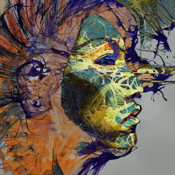 Digital Arts titled "Punk" by Johann Sidlo, Original Artwork, Digital Painting