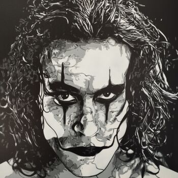 Pintura titulada "Brandon Lee" por Sérgio Clemente, Obra de arte original, Pintura al aerosol