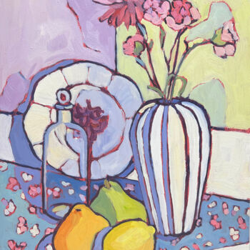 Malerei mit dem Titel "Signs of Spring" von Catherine J. Martzloff, Original-Kunstwerk, Öl