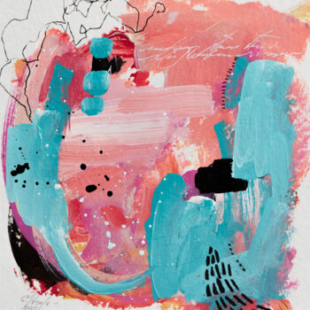 Peinture intitulée "Make a wish" par Chantal Proulx, Œuvre d'art originale, Acrylique Monté sur Autre panneau rigide