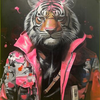 绘画 标题为“"Instinct of Color"” 由Adam Laabs, 原创艺术品, 丙烯 安装在木质担架架上