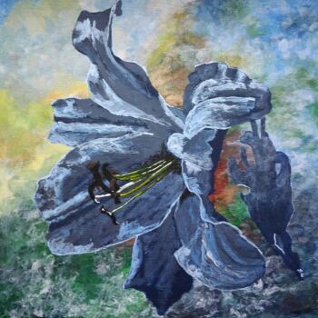 Painting titled "Лилия" by Art-Teodora, Original Artwork, Acrylic