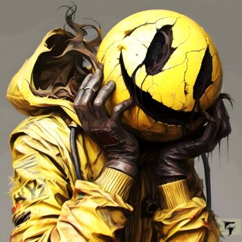 Digital Arts με τίτλο "L'Humanité des Émot…" από Frédéric Font (Chroma), Αυθεντικά έργα τέχνης, Ψηφιακή ζωγραφική Τοποθετήθη…