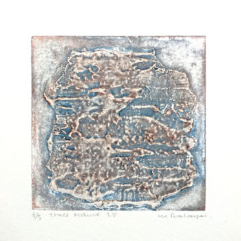 Printmaking titled "Trace 28 m" by Mine Palayer, Original Artwork, Engraving