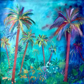 Painting titled "Isla bonita" by Koki, Original Artwork, Acrylic