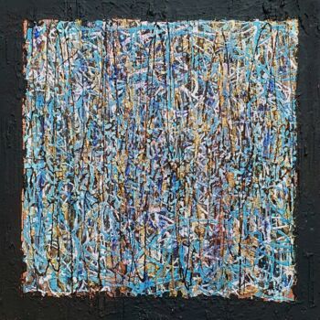 Schilderij getiteld "Glissement 9" door Alain V, Origineel Kunstwerk, Acryl