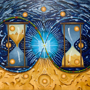 Peinture intitulée "The sands of time" par Anton Vishnevsky (A. Vish), Œuvre d'art originale, Huile Monté sur Panneau de bois
