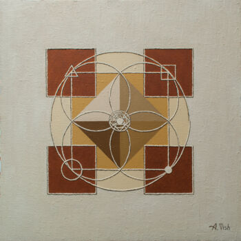 Painting titled "Square of Fortune" by Anton Vishnevsky (A. Vish), Original Artwork, Oil