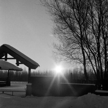 Fotografia zatytułowany „Silver morning” autorstwa Ekaterina Kastalskaya, Oryginalna praca, Fotografia filmowa
