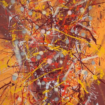 Peinture intitulée "N° 20.64 Energie" par Isa-L, Œuvre d'art originale, Acrylique Monté sur Châssis en bois