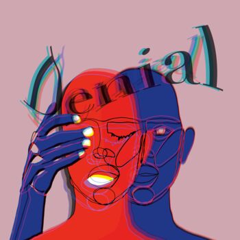 Digitale Kunst mit dem Titel "Denial 1" von B4gg, Original-Kunstwerk, Digitale Malerei
